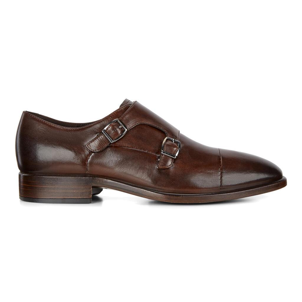 Chaussure Habillée Ecco Vitrus Mondial Double Monk Strap Homme Marron 6124-DMVAN